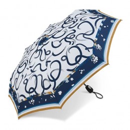 Pierre Cardin - Parapluie pliant Easymatic Motifs Foulard Blanc