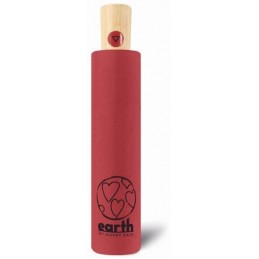 Happy Rain Earth - Parapluie pliant Mini Automatique Rouge Chili
