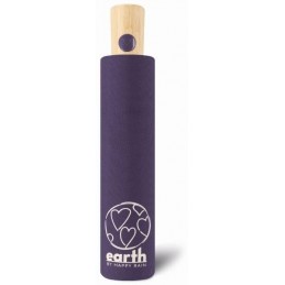 Parapluies - Happy Rain Earth - Parapluie pliant Mini Automatique Prune