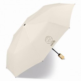 Parapluies - Happy Rain Earth - Parapluie pliant Mini Automatique Gris clair