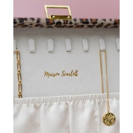 Maison Scarlett - Boîte à bijoux Louise - Velours Léopard
