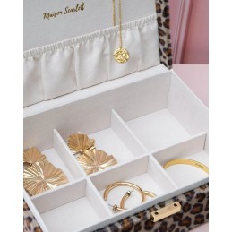Maison Scarlett - Boîte à bijoux Louise - Velours Léopard