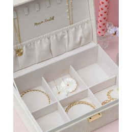 Coffret Bijoux - Maison Scarlett - Boîte à bijoux Louise - Lin