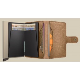 SECRID Miniwallet - Porte-cartes Cuir Pebble compact et sécurisé