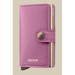 SECRID Miniwallet - Porte-cartes Cuir Pebble compact et sécurisé