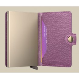 SECRID Miniwallet - Porte-cartes Cuir Pebble compact et sécurisé