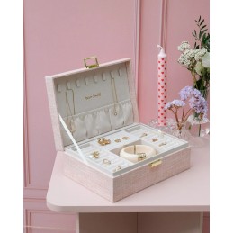 Coffret Bijoux - Maison Scarlett - Boîte à bijoux Louise - Lin