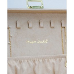 Coffret Bijoux - MAISON SCARLETT - Boite à bijoux Louise - Velours