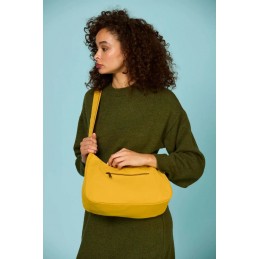 Sac épaule - Hindbag - Grand sac bandoulière Rosa - Coton bio