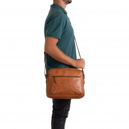 Business & Format A4 - Gianni Conti - Sac ordinateur 13 pouces - Cuir Vintage