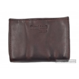 Porte monnaie - Gianni Conti - Porte-monnaie rabat - Cuir Vintage