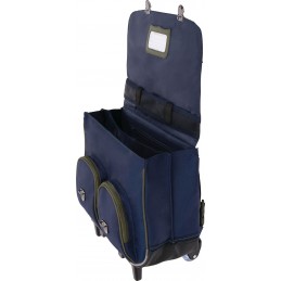 Cartable avec roulettes - Tann's - Cartable trolley 38 cm - 2 boucles - Marius