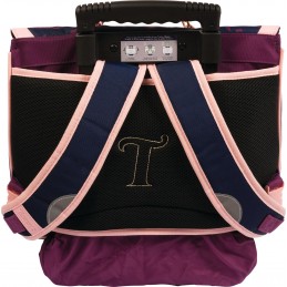 Cartable avec roulettes - Tann's - Cartable trolley 38 cm - 2 boucles - Inaya