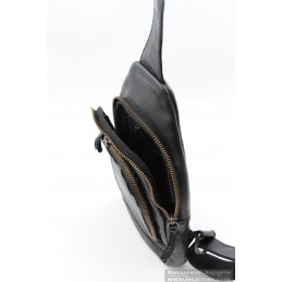 Sacoche - Gianni Conti - Sac monobretelle - Cuir Vintage