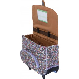 Cartable avec roulettes - Tann's - Cartable trolley 38 cm - Design Fille