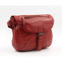 Sac bandoulière - Gianni Conti - Sac bandoulière à rabat cuir vintage