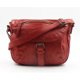 Sac bandoulière - Gianni Conti - Sac bandoulière à rabat cuir vintage